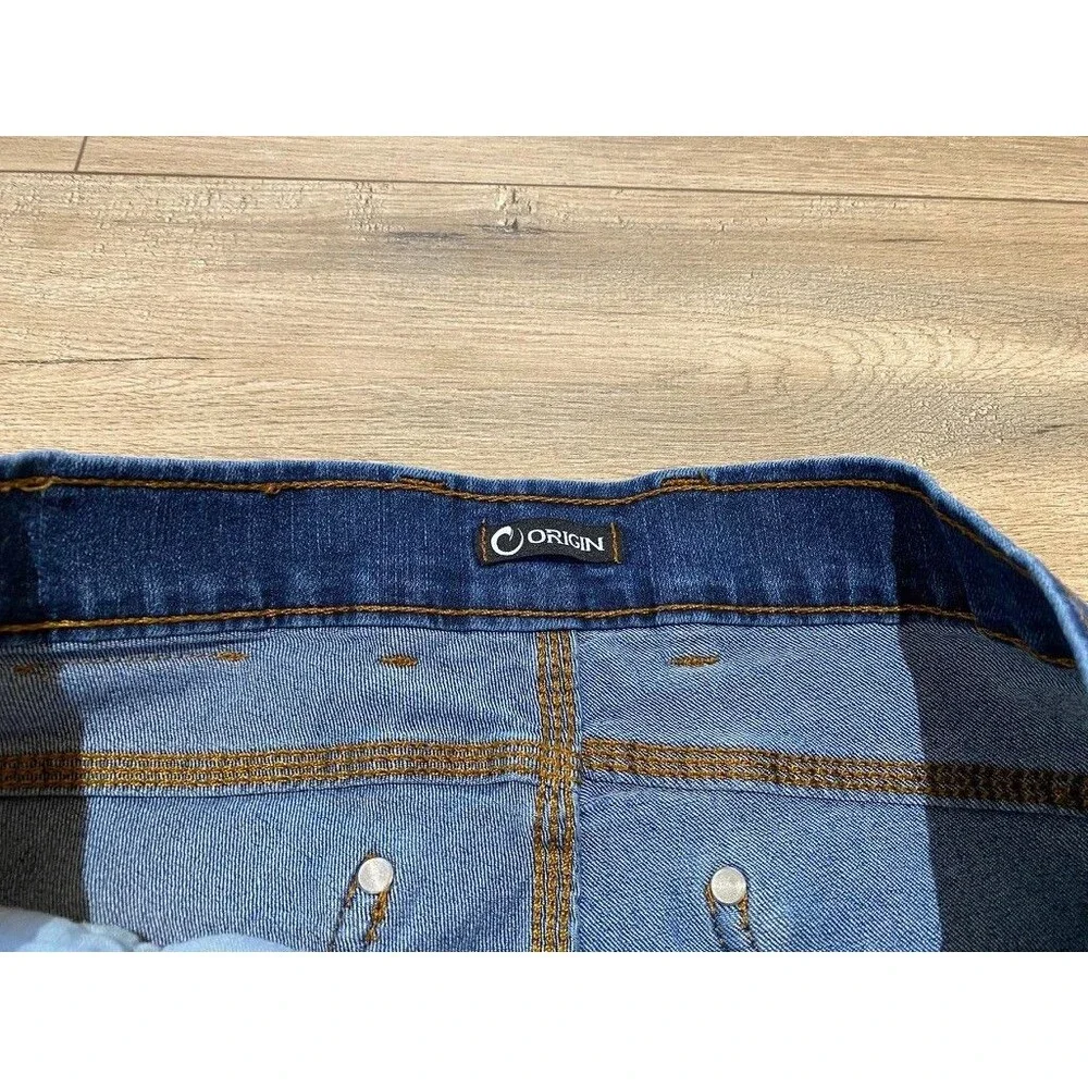 Origin Delta68 Mens 32X32 Tapered Relaxed Dark Stretch Jeans USA Made - Picture 4 of 12